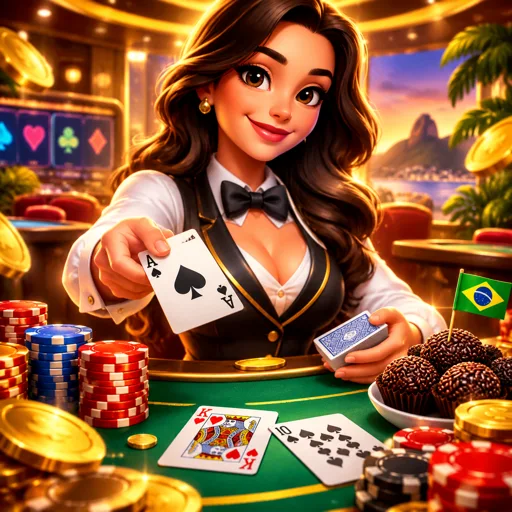 Mesa de blackjack clássico ao vivo com sete assentos e dealer real